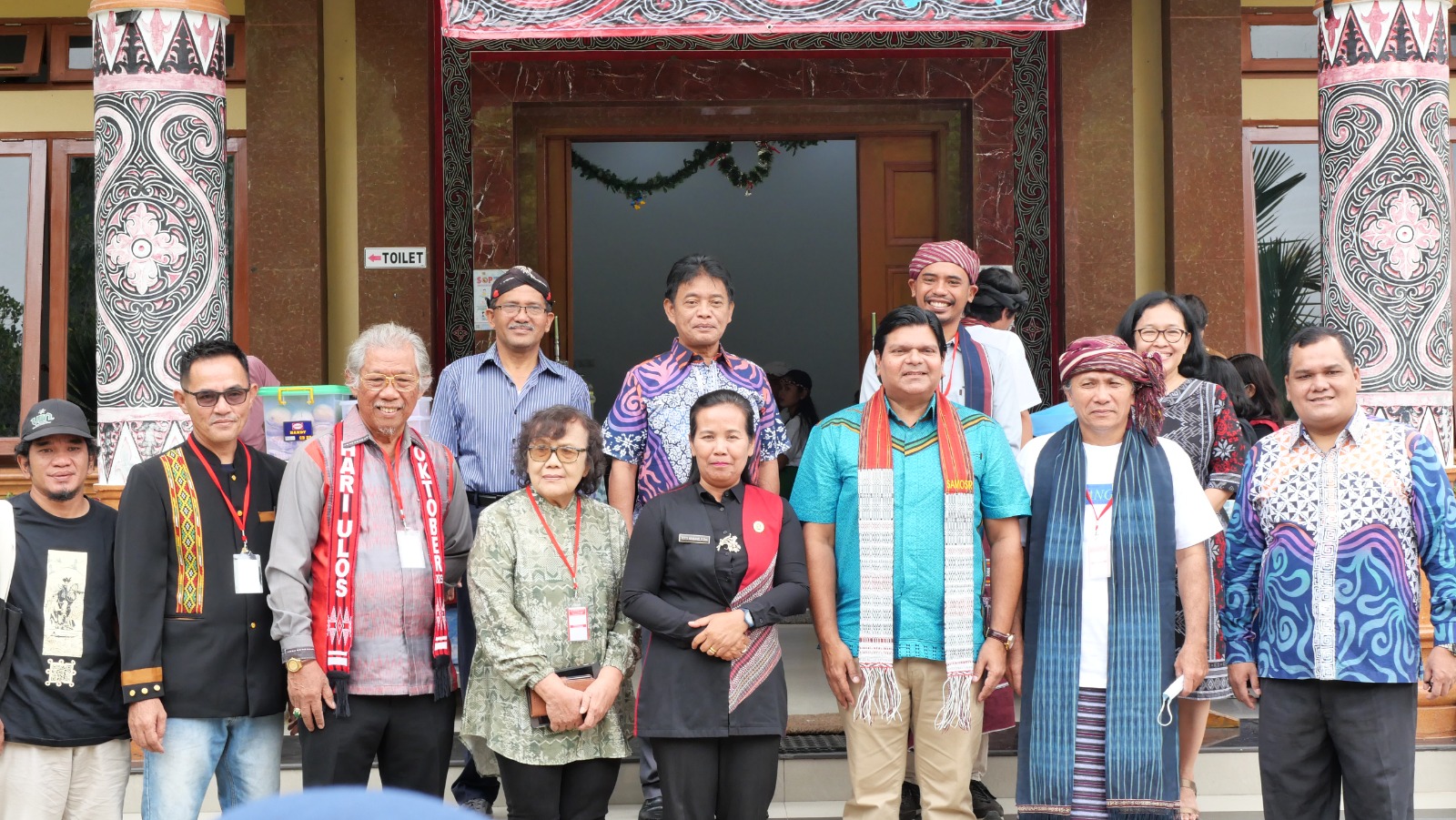 Senior delegates at the inauguration of the Lake Toba Writers Festival on 26 September 2023