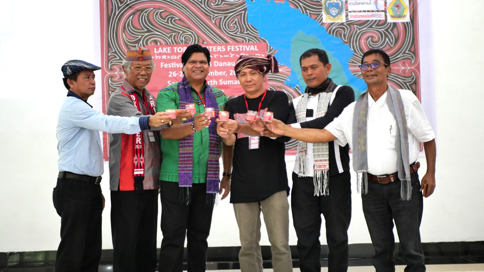 Three co-visionaries Saut Poltak Tambunan (second from left), Amol Titus (third from left) and Thomson Hutasoit (third from right) featured with some key speakers at the event