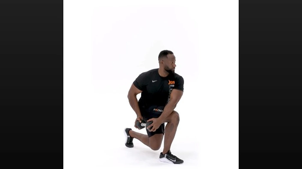 A Rapid 15-Minute Workout Routine Forward Lunge With Wood Chop