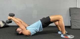 A Rapid 15-Minute Workout Routine You Must Try Glute Bridge Hold With Pullover