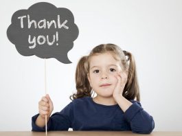 expressing your gratitude by saying Thank You