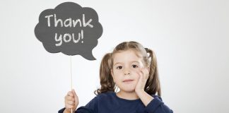 expressing your gratitude by saying Thank You