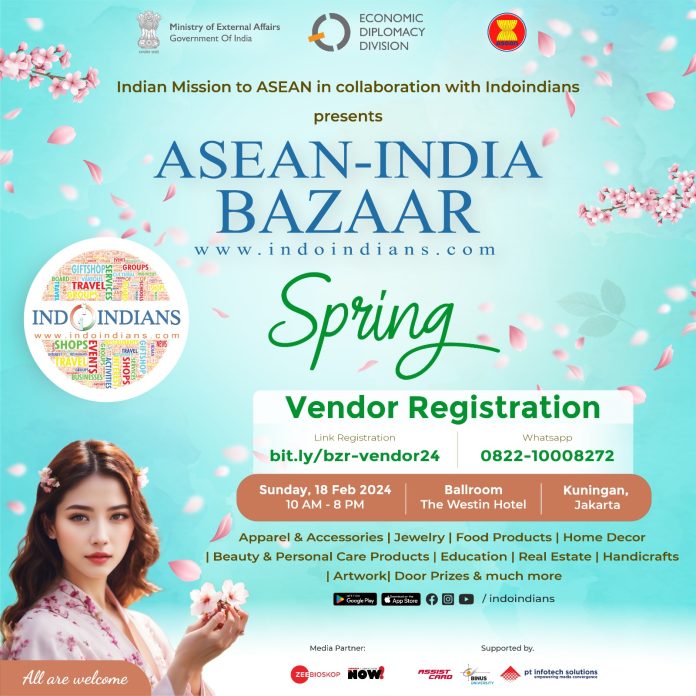 Online Vendor Registration Indoindians Spring Bazaar & Food Court – Sunday 18th Feb 2024, The Westin Hotel, Jakarta