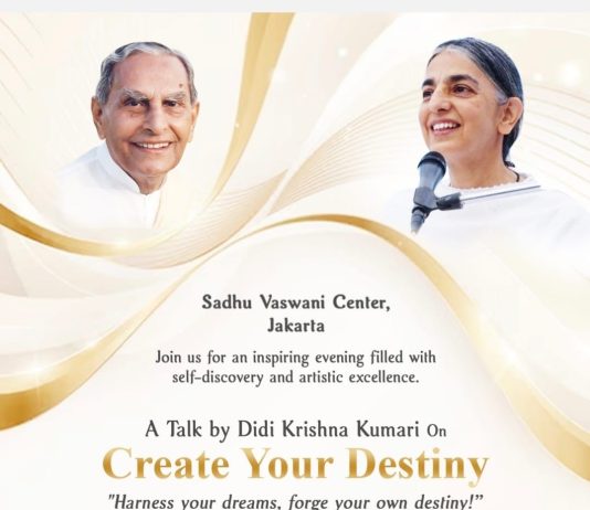 Create Your Destiny Talk by Didi Krishna Kumari on 13th March in Jakarta
