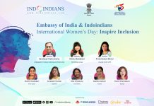 Embassy of India & Indoindians International Women’s Day on 8th March