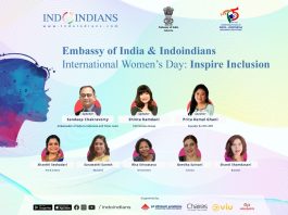 Embassy of India & Indoindians International Women’s Day on 8th March