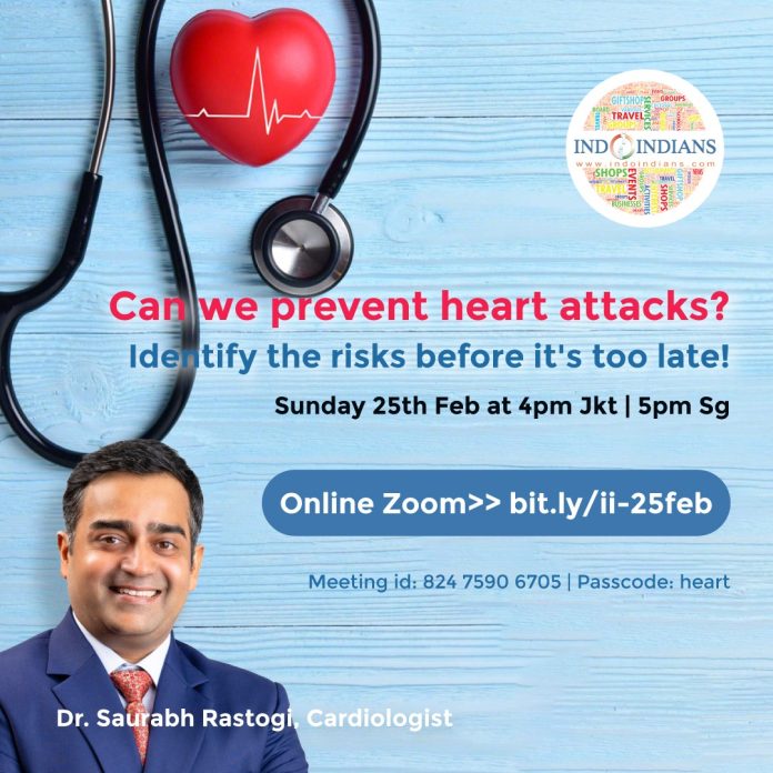 Indoindians Online Event Can we prevent heart attacks Identify the risks before its too late