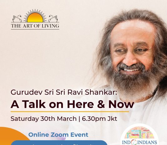 Indoindians Online Event A Talk on Here & Now with Gurudev Sri Sri Ravi Shankar