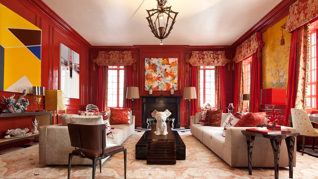 Red House Decoration for Chinese New Year or Imlek
