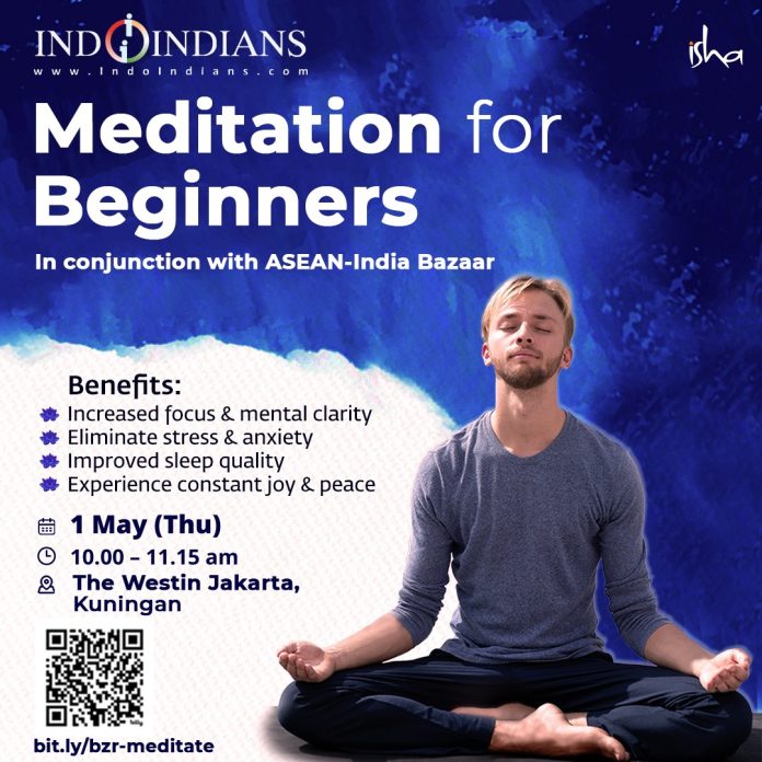 Isha Yoga Meditation for Beginners on 1st May at Hotel Westin Jakarta