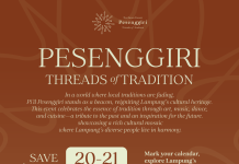 Festival Pesenggiri Threads of Tradition on June 20-21