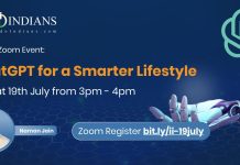 IndoIndians Zoom Event ChatGPT for a Smarter Lifestyle