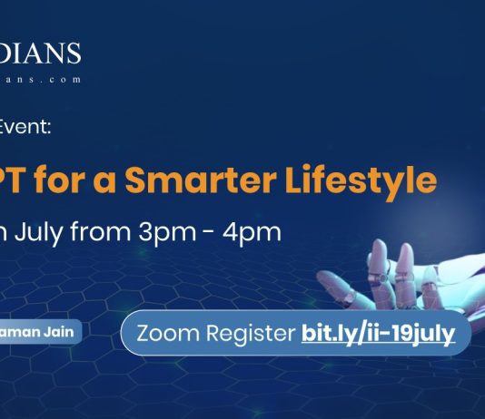 IndoIndians Zoom Event ChatGPT for a Smarter Lifestyle