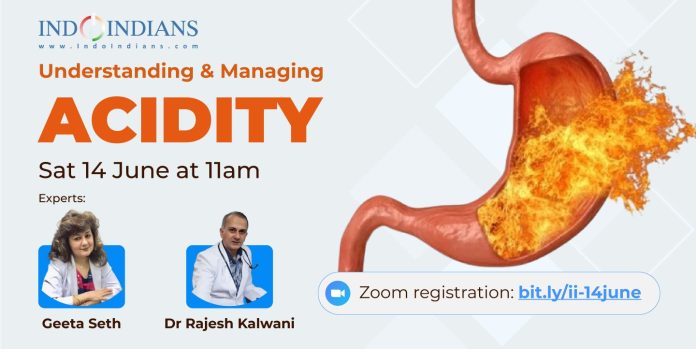 Indoindians Zoom Health Event Understanding and Managing Acidity