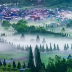 Misty Morning at Dieng Plateau