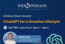 IndoIndians Zoom Event ChatGPT for a Smarter Lifestyle