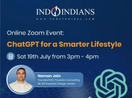 IndoIndians Zoom Event ChatGPT for a Smarter Lifestyle