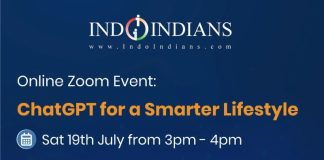 IndoIndians Zoom Event ChatGPT for a Smarter Lifestyle