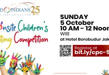 Children’s Painting Competition on Sunday, 5th Oct at Hotel Borobudur