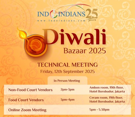 Indoindians Diwali Bazaar Technical Meeting on Friday 12th September, 2025 07082025