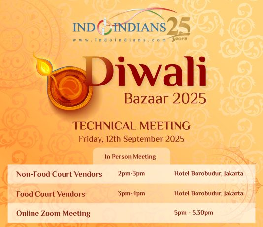 Indoindians Diwali Bazaar Technical Meeting on Friday 12th September, 2025 11082025