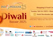 Indoindians Diwali Bazaar sunday 5th Oct at Hotel Borobudur Banner