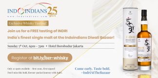 Indri Whisky Tasting at Indoindians Diwali Bazaar