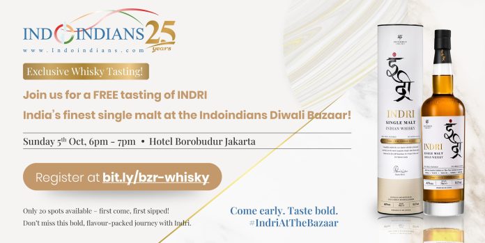 Indri Whisky Tasting at Indoindians Diwali Bazaar