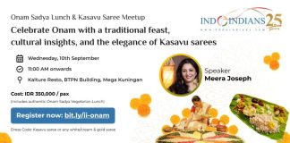 Indoindians Onam Sadya and Kasavu Saree Meetup