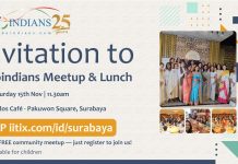 Indoindians Meetup & Lunch in Surabaya on Sat, 15th Nov Indoindians Meetup & Lunch in Surabaya Saturday, 15th Nov