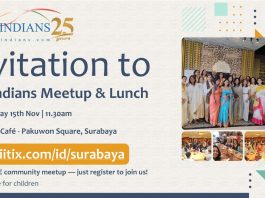 Indoindians Meetup & Lunch in Surabaya on Sat, 15th Nov Indoindians Meetup & Lunch in Surabaya Saturday, 15th Nov
