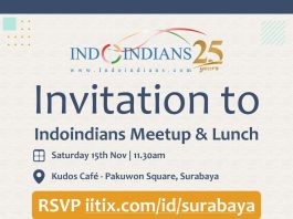 Indoindians Meetup & Lunch in Surabaya on Sat, 15th Nov Indoindians Meetup & Lunch in Surabaya on Sat, 15th Nov