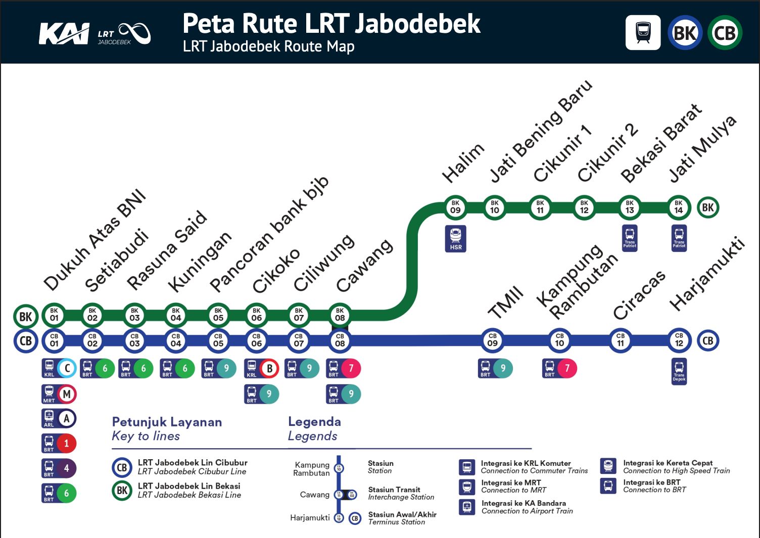 Map Routes LRT