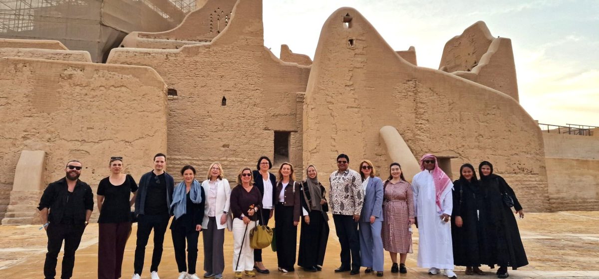Amol Titus with delegates at 26th UN Tourism General Assembly