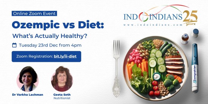 Indoindians Zoom Event: Ozempic vs Diet - What’s Actually Healthy?