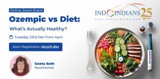 Indoindians Zoom Event: Ozempic vs Diet – What’s Actually Healthy? Indoindians Zoom Event Ozempic vs Diet - What’s Actually Healthy