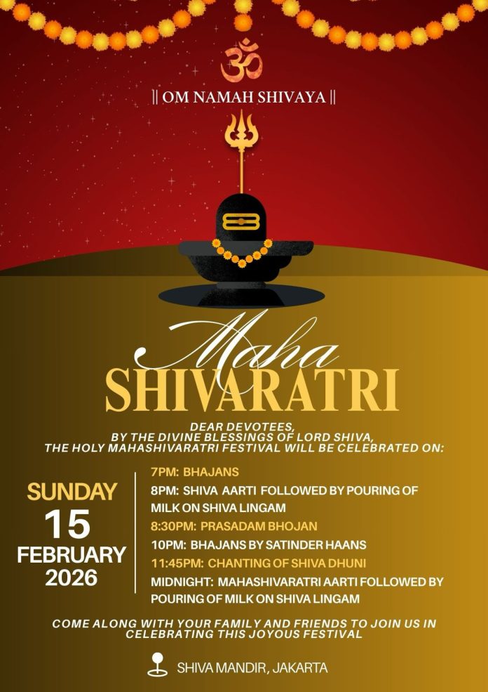 Maha Shivaratri Celebrations 2026 in Jakarta