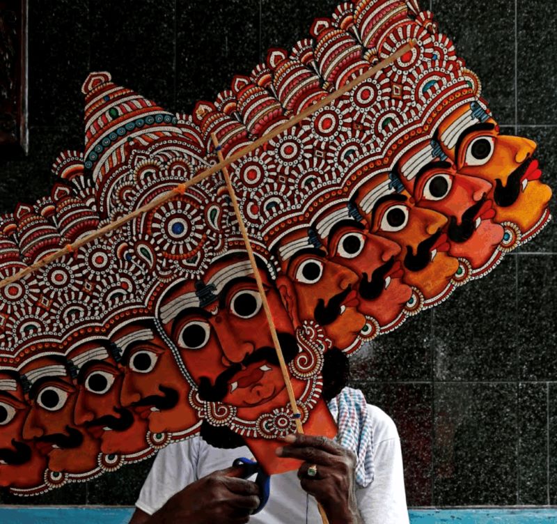 Ravana leather Puppet Andhra Pradesh