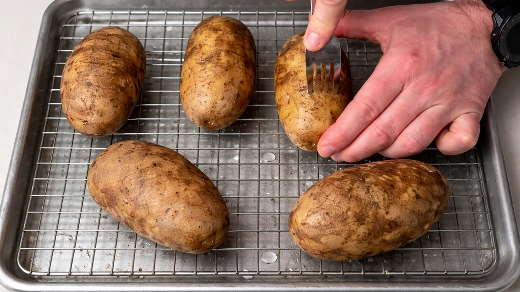 Poke the Potato Skin with Fork
