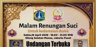 Sacred Night of Reflection for World Peace in Jakarta 18th April