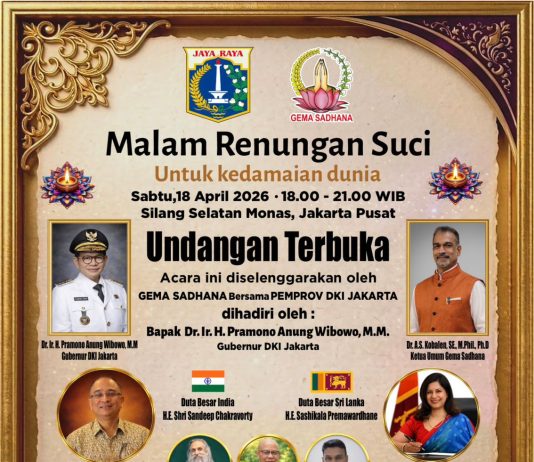 Sacred Night of Reflection for World Peace in Jakarta 18th April