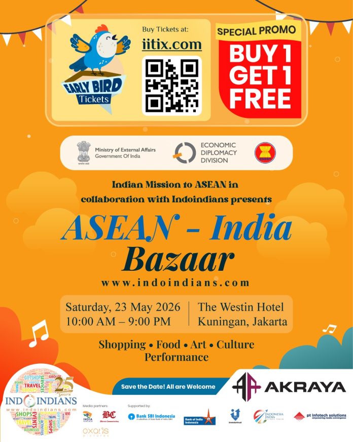 Indoindians Weekly Newsletter: ASEAN–India Bazaar in 30 Days 🎉 Grab Your BOGO Tickets Indoindians Weekly Newsletter: ASEAN–India Bazaar in 30 Days ? Grab Your BOGO Tickets