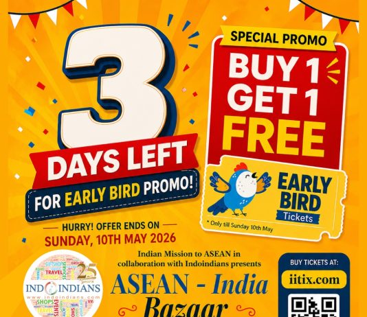 Indoindians Weekly Newsletter: ⏰ Only 3 Days Left – ASEAN-India Bazaar BOGO Ends Soon ASEAN-India Bazaar News: 3 Days Left for Eary Bird Promo