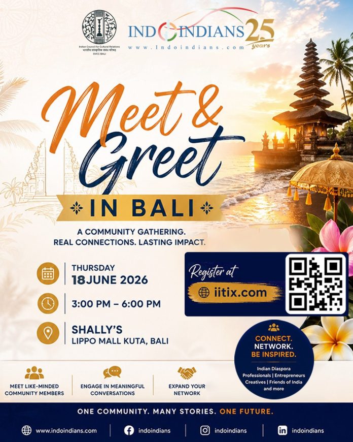 Indoindians Meet & Greet in Bali 18th June 2026