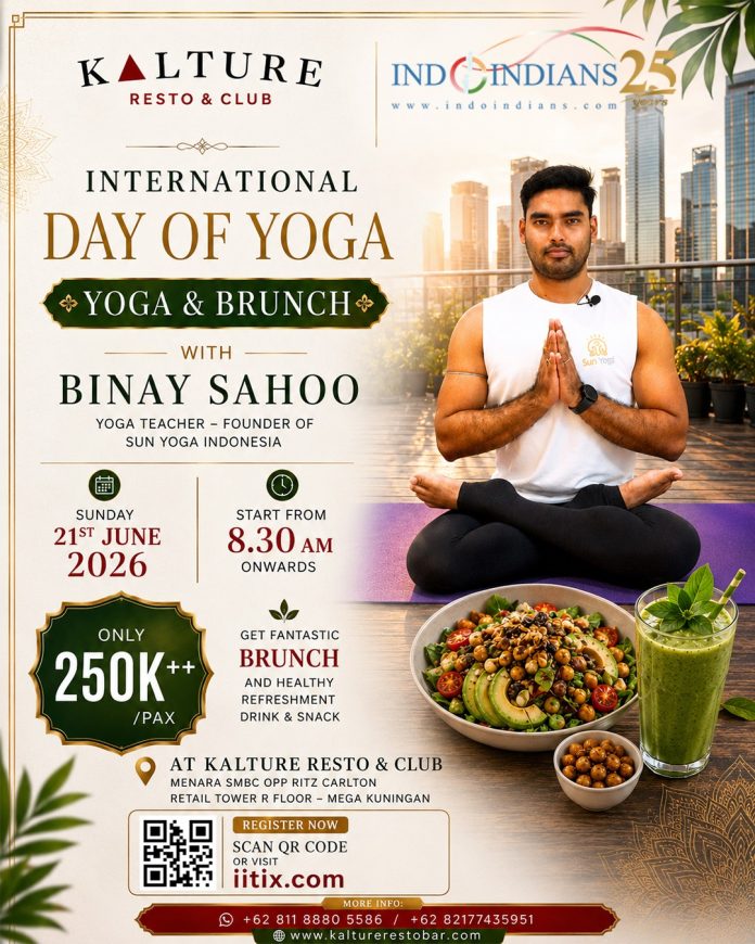 Indoindians X Kalture Yoga & Brunch 21st June 2026