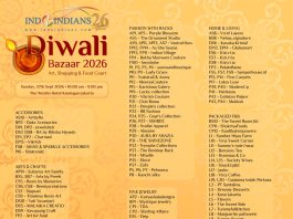 Participating Vendors at Indoindians Diwali Bazaar 27 September 2026