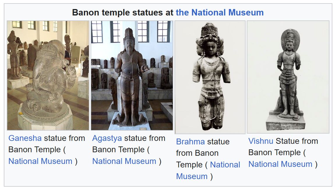 Banon temple statues at the National Museum