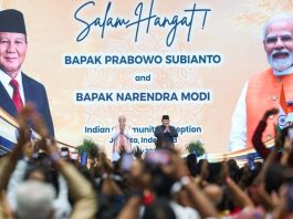 Modi and Prabowo at Diaspora meet