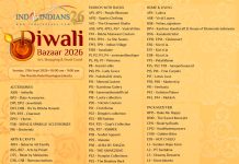 Participating Vendors at Indoindians Diwali Bazaar 27 September 2026