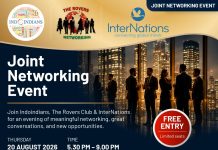 Indoindians Business Networking 20th Aug 2026 Indoindians Business Networking 20th Aug 2026